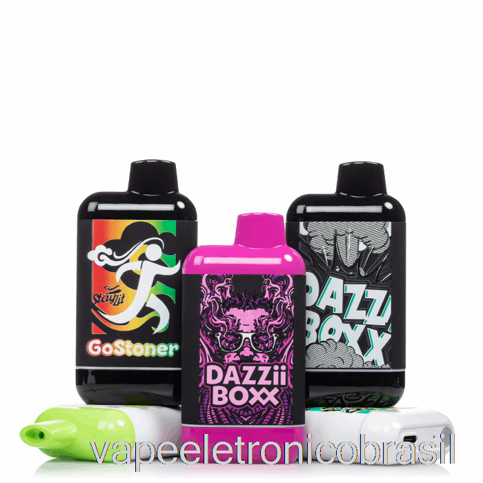 Vape Recarregável Dazzleaf Dazzii Boxx 510 Bateria Btc Ouro / Preto (couro)